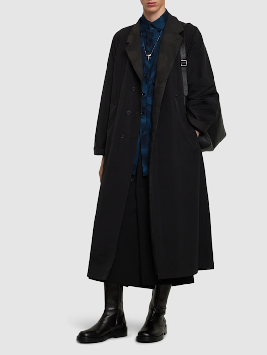 LuisaViaRoma Yohji YamamotoCappotto Lungo In Misto Cotone