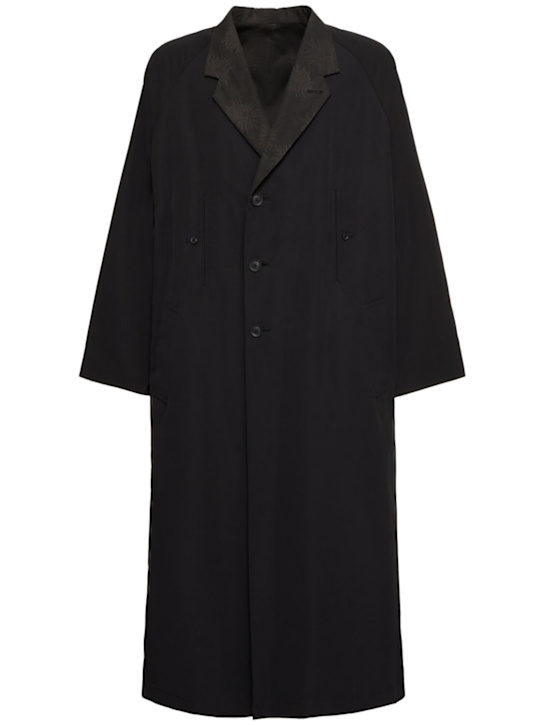 LuisaViaRoma Yohji YamamotoCappotto lungo in misto cotone
