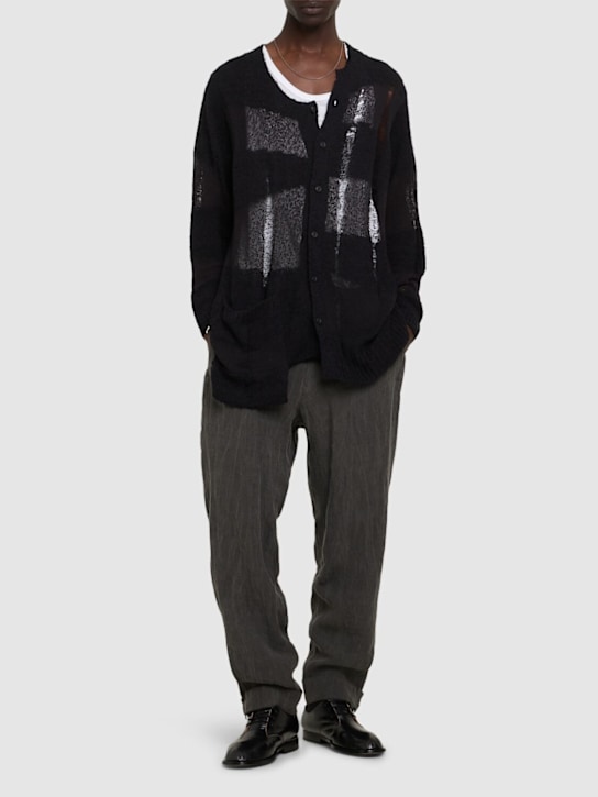 LuisaViaRoma Yohji YamamotoCardigan Oversize In Misto Cotone