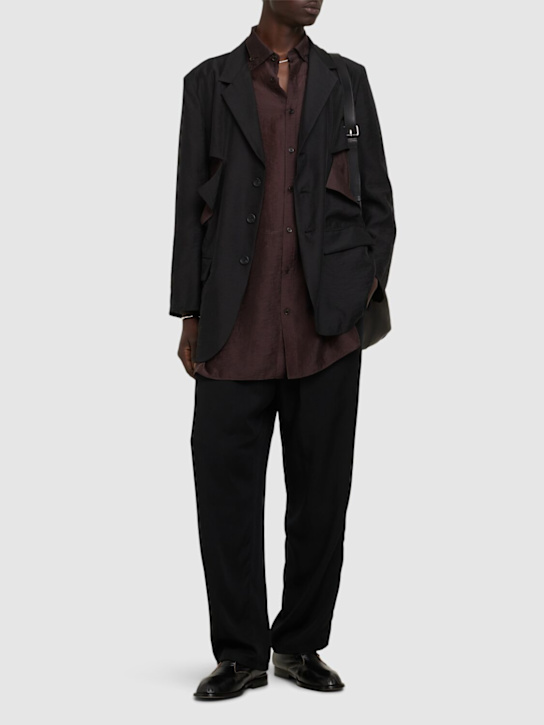 LuisaViaRoma Yohji YamamotoGiacca Con Dettagli Cut-off