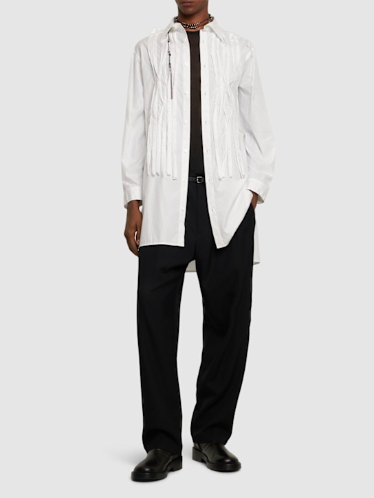 LuisaViaRoma Yohji YamamotoPantaloni Dritti 2Tuck In Lana
