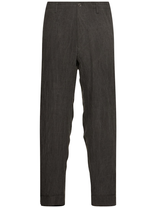 LuisaViaRoma Yohji YamamotoPantaloni slim-fit in lino