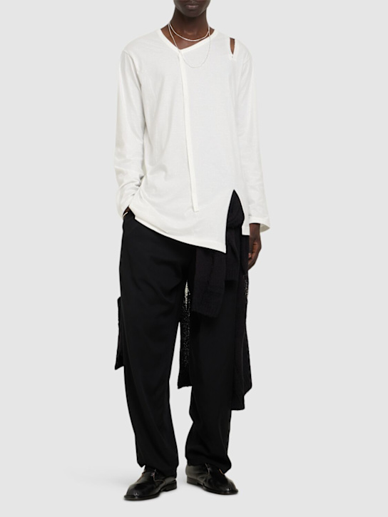 LuisaViaRoma Yohji YamamotoT-shirt Con Scollo A V Binder