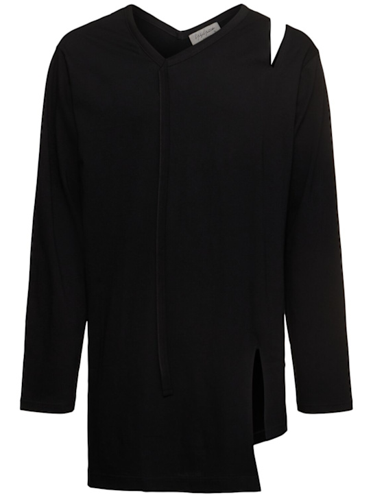 LuisaViaRoma Yohji YamamotoT-shirt con scollo a V Binder
