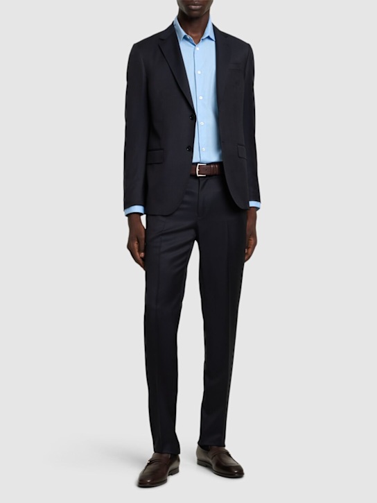 LuisaViaRoma ZegnaAbito Regular Fit In Lana E Mohair
