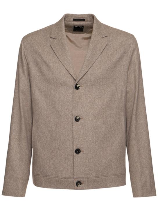 LuisaViaRoma ZegnaBlazer destrutturato in lana e cashmere