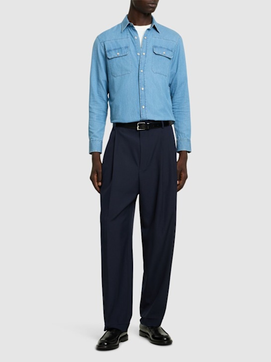 LuisaViaRoma ZegnaCamicia Cashco Regular Fit In Denim