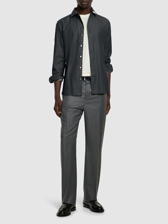 LuisaViaRoma ZegnaCamicia Cashco Regular Fit In Denim
