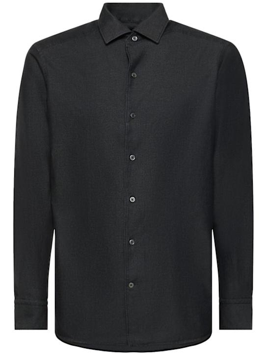LuisaViaRoma ZegnaCamicia Cashco regular fit in denim