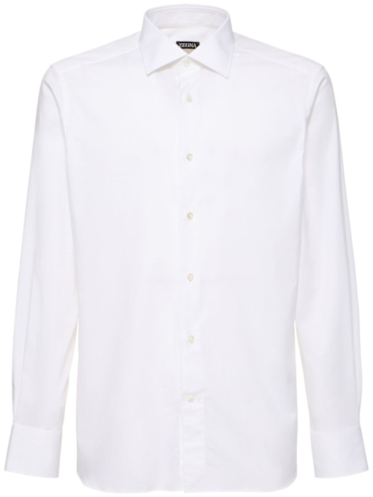 LuisaViaRoma ZegnaCamicia in twill di cotone stretch
