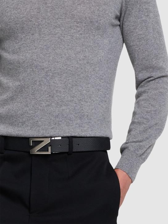 LuisaViaRoma ZegnaCintura Reversibile Z In Pelle 35mm