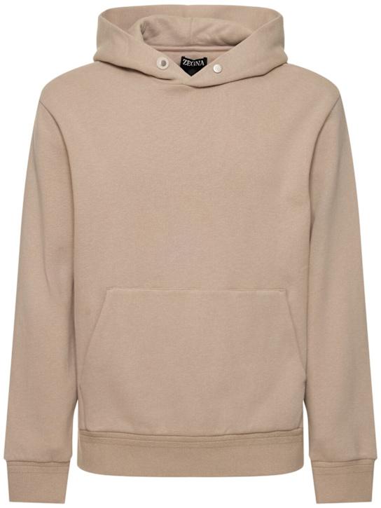 LuisaViaRoma ZegnaFelpa regular fit in cotone e cashmere
