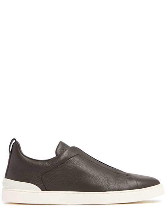 LuisaViaRoma ZegnaSneakers low top Triple Stitch in pelle