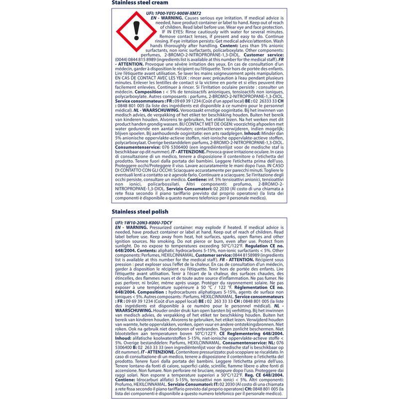 Whirlpool Kit Pulizia Superfici Inox