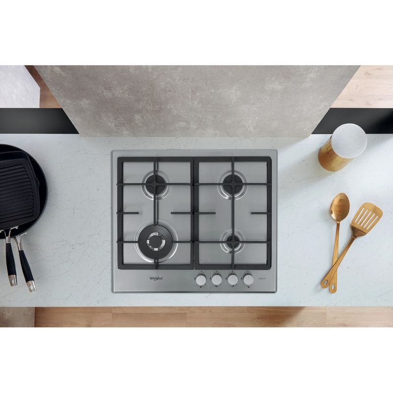 Whirlpool Piano Cottura A Gas Whirlpool: 4 Fuochi