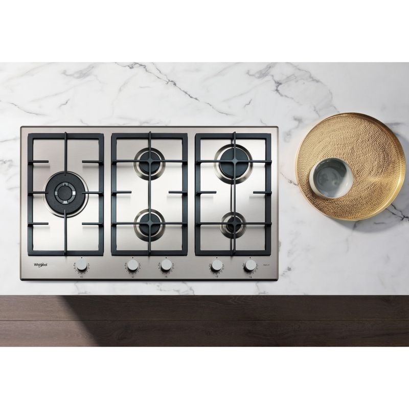 Whirlpool Piano Cottura A Gas Whirlpool: 5 Fuochi