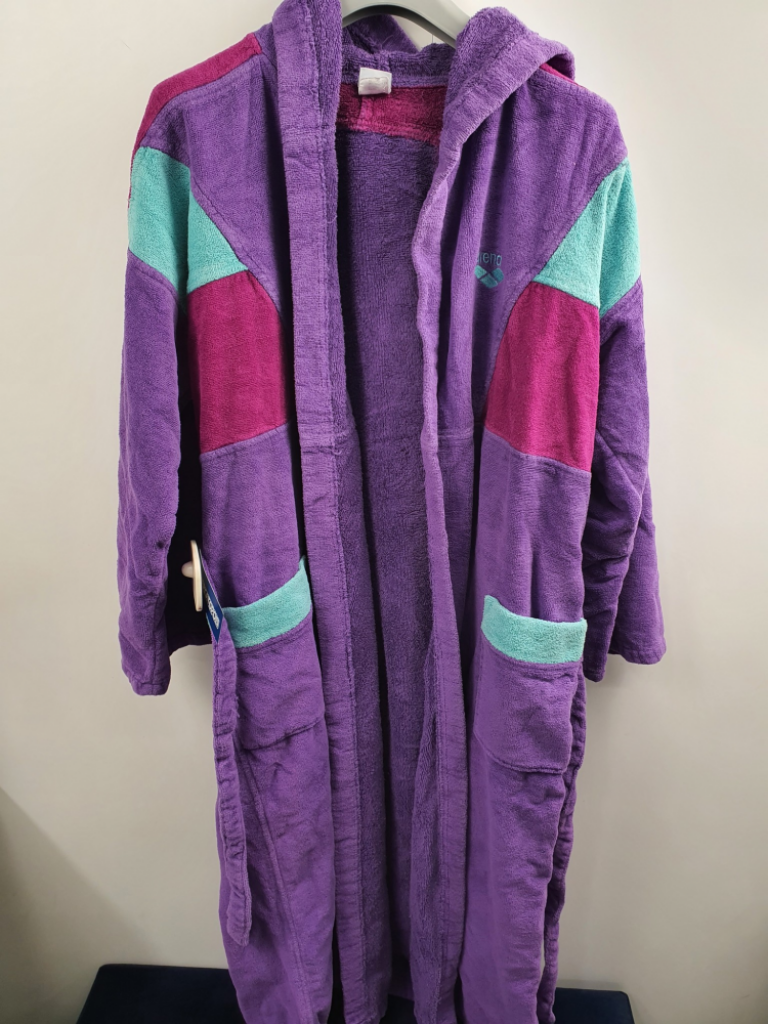 Mercatopoli Accappatoio Arena Vintage Viola Spugna Di Cotone Tg Xl