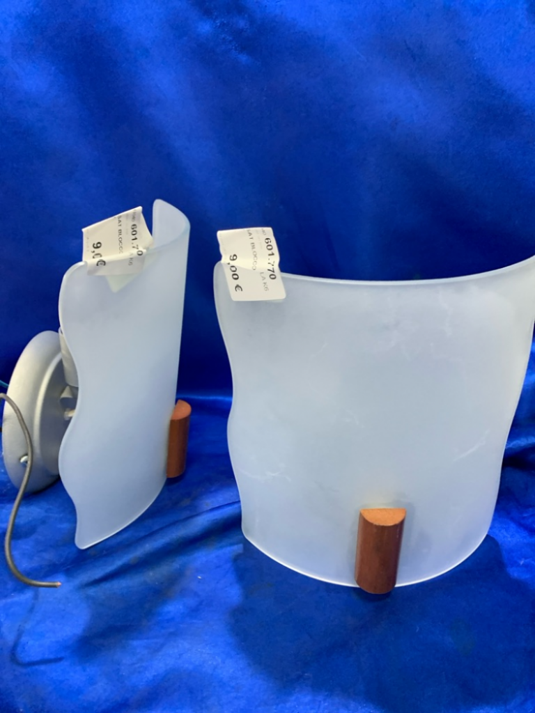 Mercatopoli APPLIQUE VETRO SAT BLOCCO CILIEGIO CURVO W