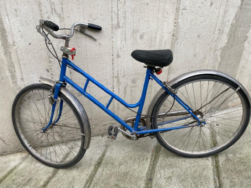 Mercatopoli BICI DONNA BLU DOPPIA CANNA RUOTA DA 26