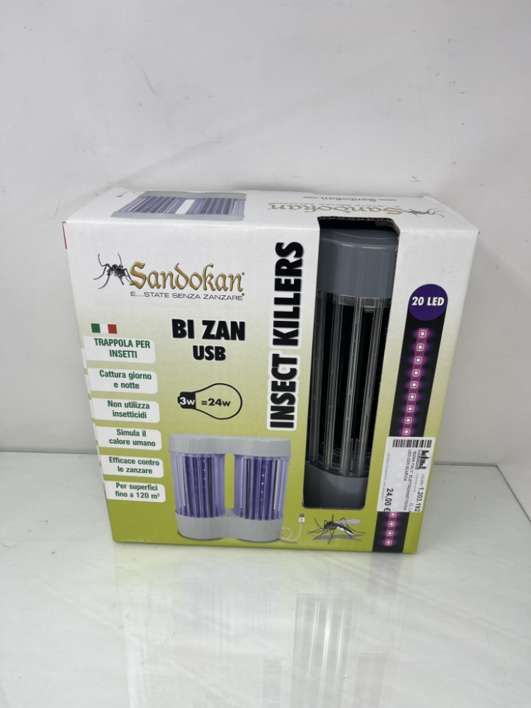 Mercatopoli “BiZan ITALY” Elettroinsetticida LED con scarica
