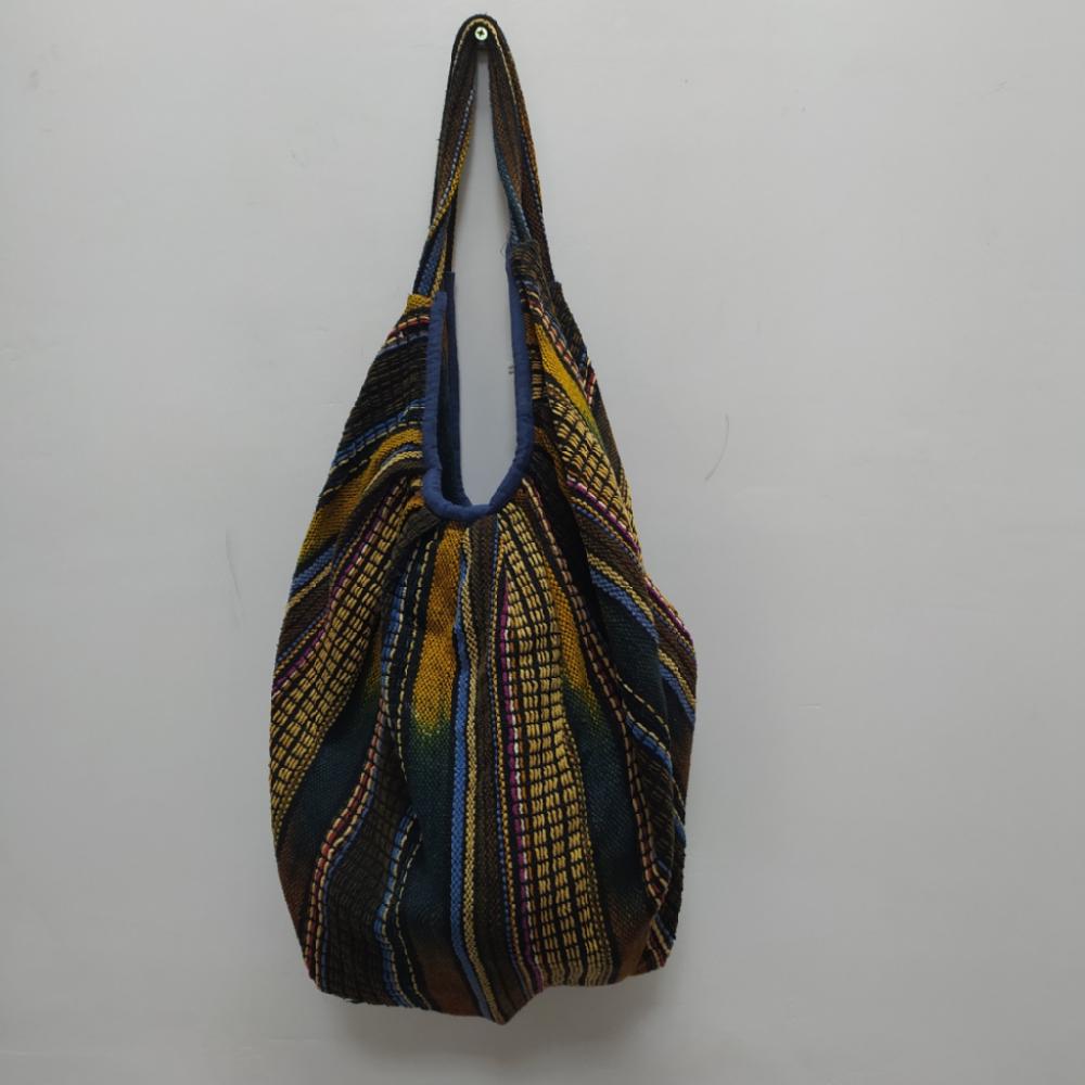 Mercatopoli Borsa A Spalla Indiana In Cotone Multicolor