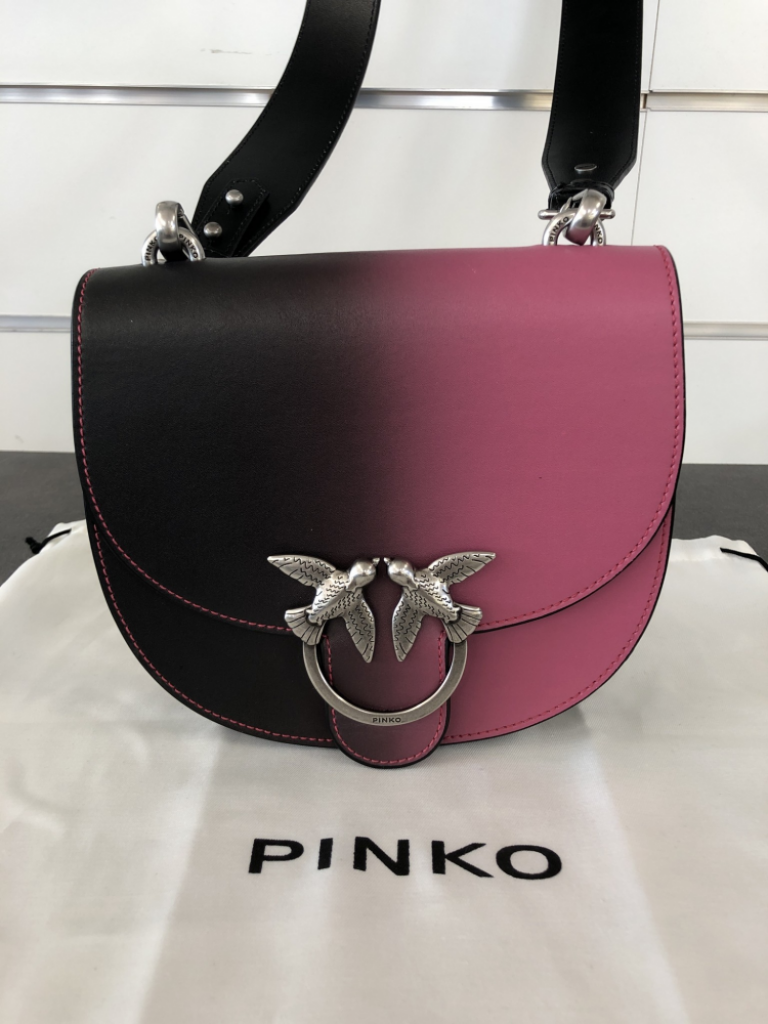 Mercatopoli Borsa D Pinko Nero Rosa Con Tracolla E Custodia