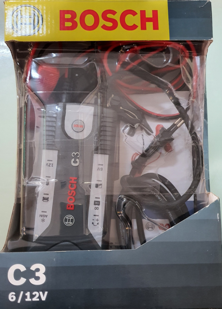 Mercatopoli Bosch Caricabatterie C3 6/12 volt NUOVO