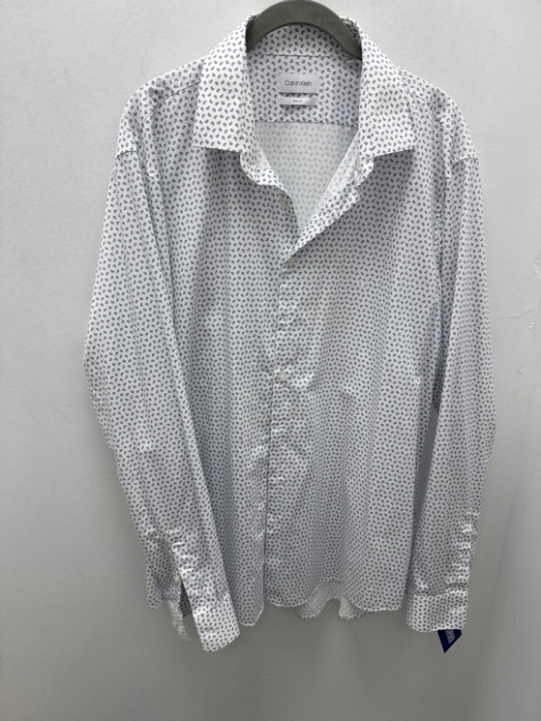 Mercatopoli Calvin Klein Camicia Bia Dis Blu Uomo 45