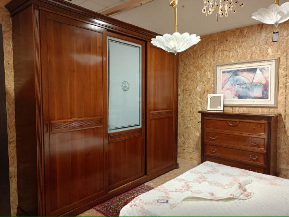Mercatopoli Camera Da Letto In Legno Massello Completa Misura Armadio 290x258x65