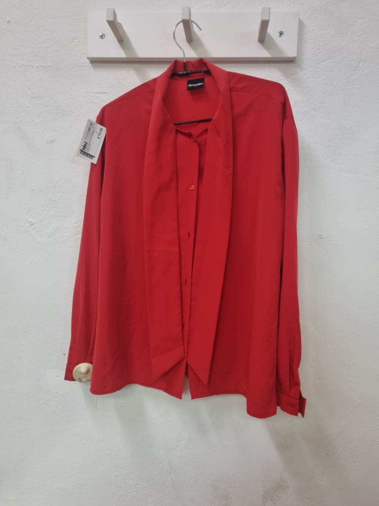 Mercatopoli Camicia Elena Mirò Rosso Con Fiocco Tg L