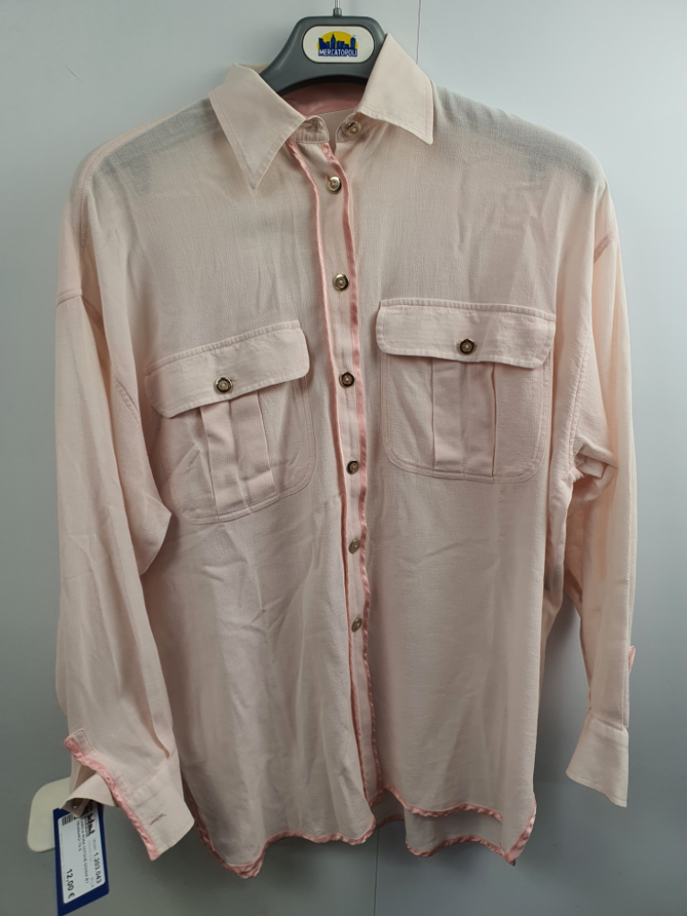 Mercatopoli Camicia Rosa Cotone Donna By Trussardi Tg S