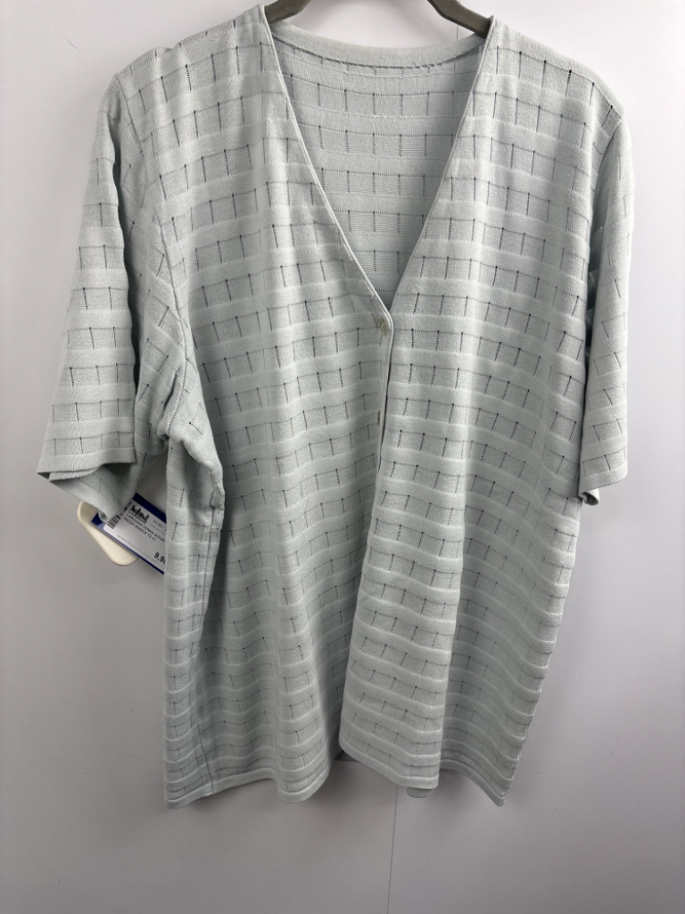 Mercatopoli Cardigan Donna Azzurro Cielo Mezza Manica Tg Xl