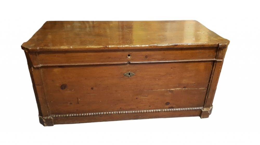 Mercatopoli Cassapanca Legno Vecchio Baule 112x54 H54