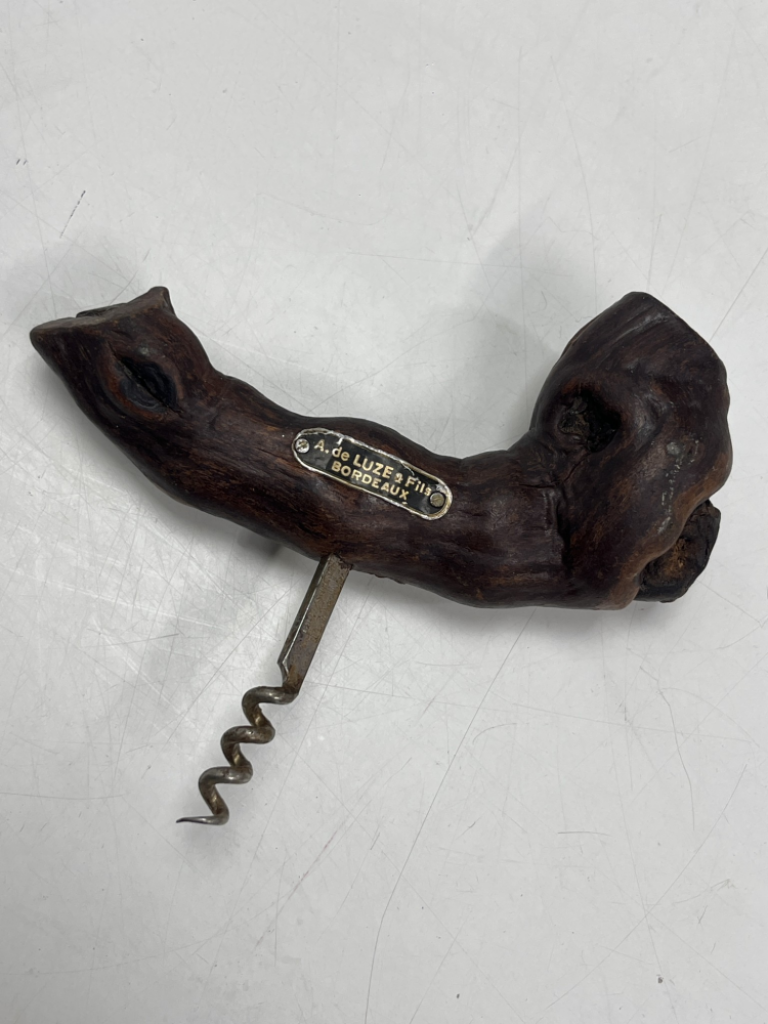 Mercatopoli cavatappi radice legno francia A.de Luze & fils bordeaux vintage