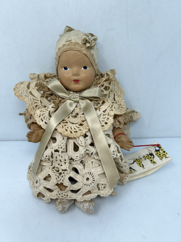 Mercatopoli Ceramica Sartoni Ravenna Bambola Abito Uncinetto