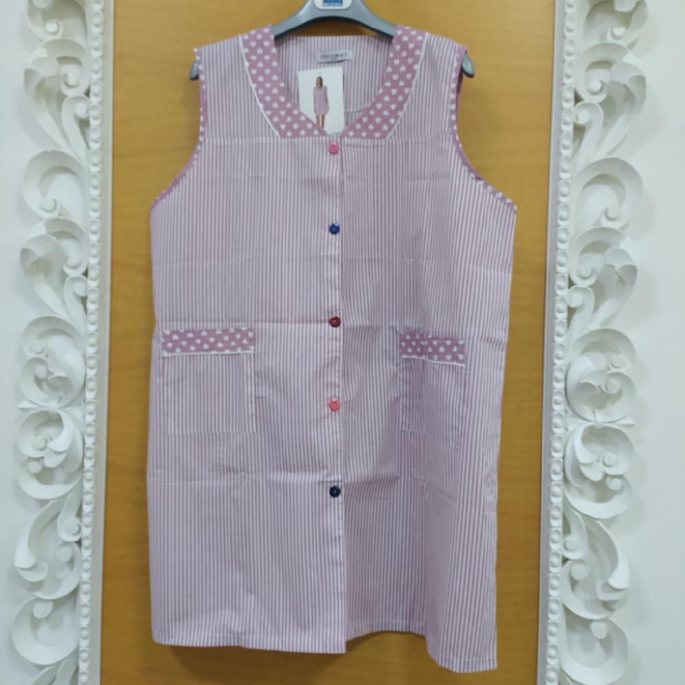 Mercatopoli Cocobaci Grembiule Cotone Righe Lilla D/XXL