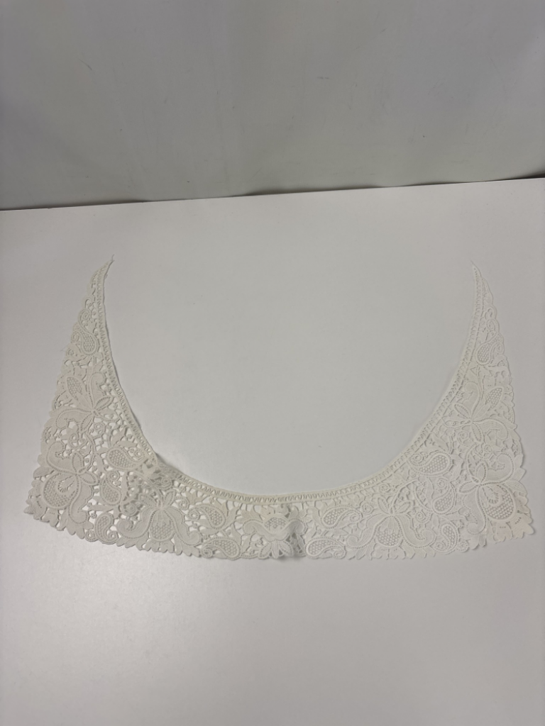 Mercatopoli Colletto Pizzo Macramè Bianco Di Una Volta