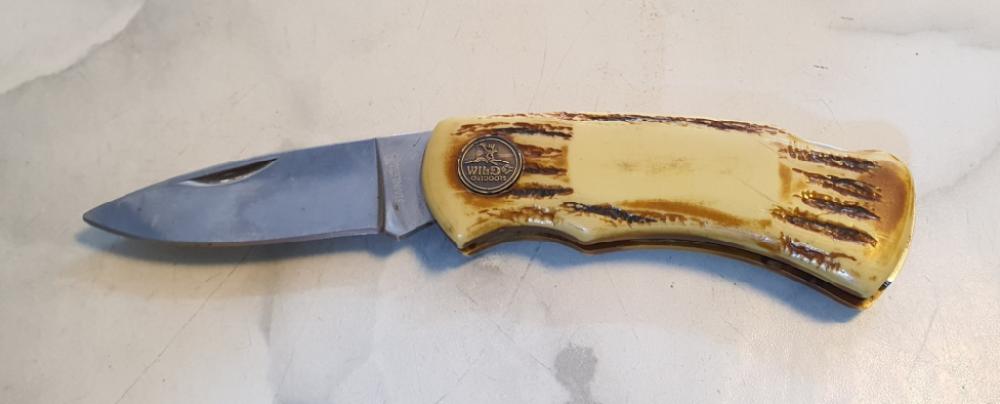 Mercatopoli Coltello Da Tasca Pieghevole Manico In Finto Osso