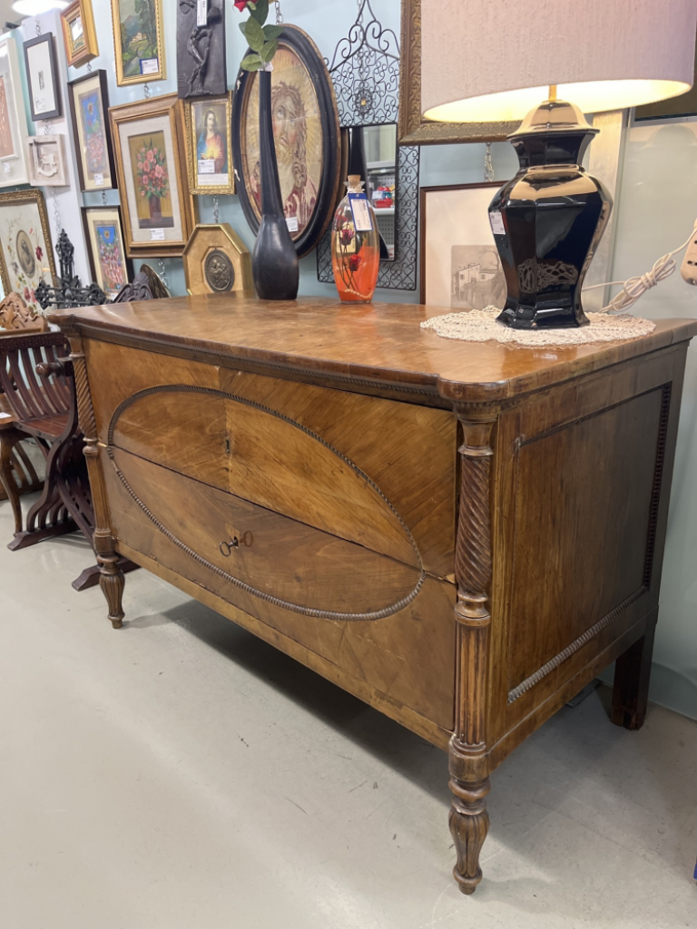 Mercatopoli Comò Direttorio Noce massello e piuma di noce Toscana Fine 700 Primi 800