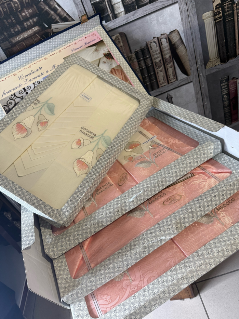 Mercatopoli Completo Letto + Asciugamani + Tovaglia Antica Arte Fiorentina