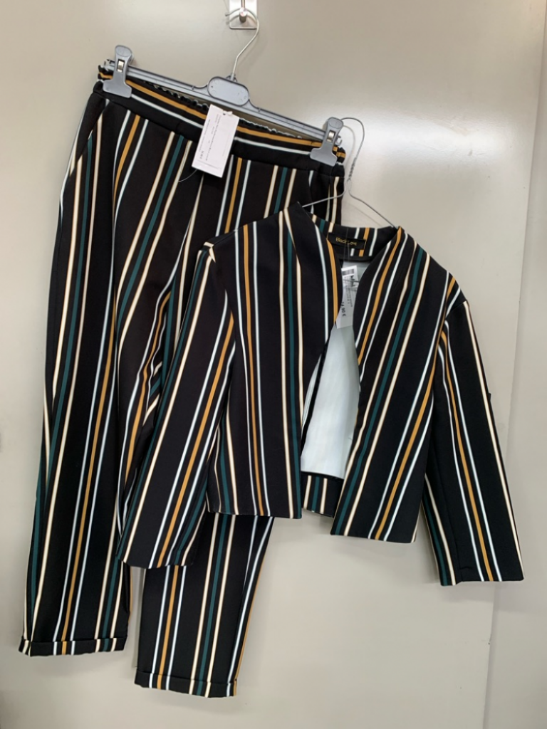 Mercatopoli Completo Nero Rig Senape Bianco Black Love 46 A