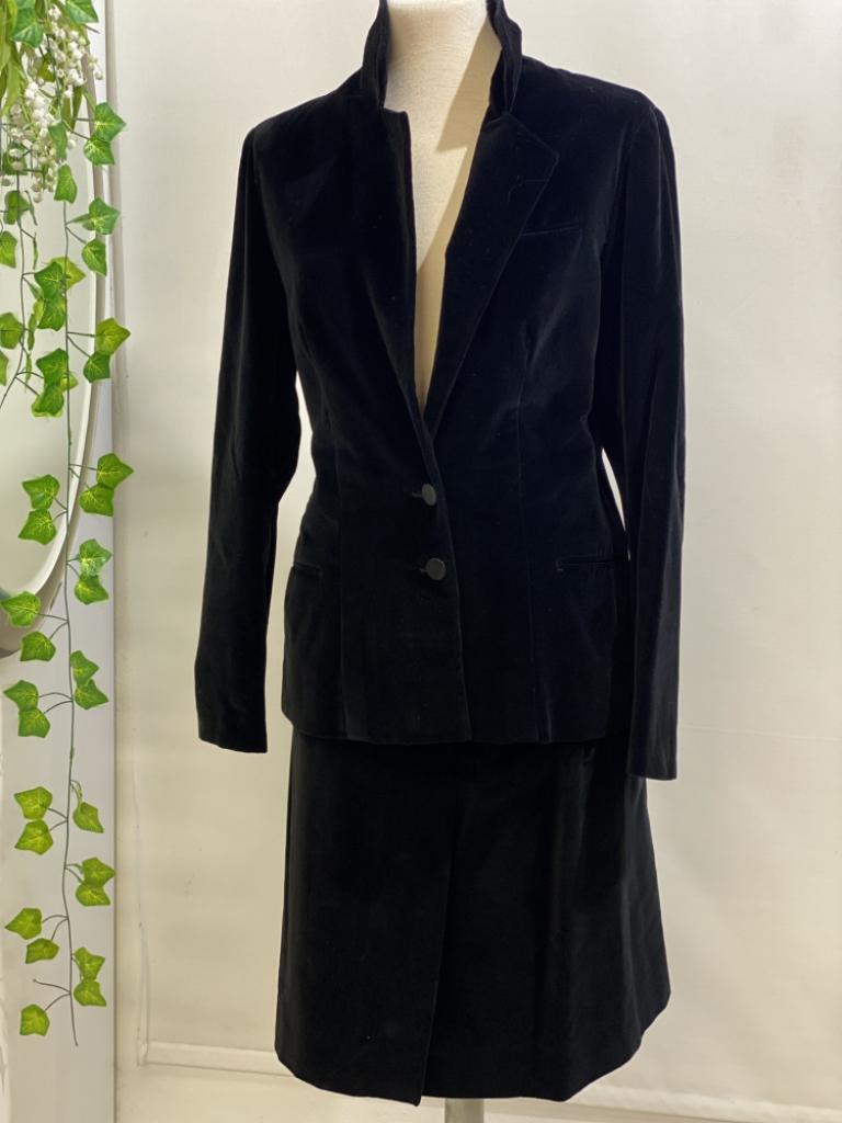 Mercatopoli Completo Sartoriale Nero Giacca E Gonna Tg 44