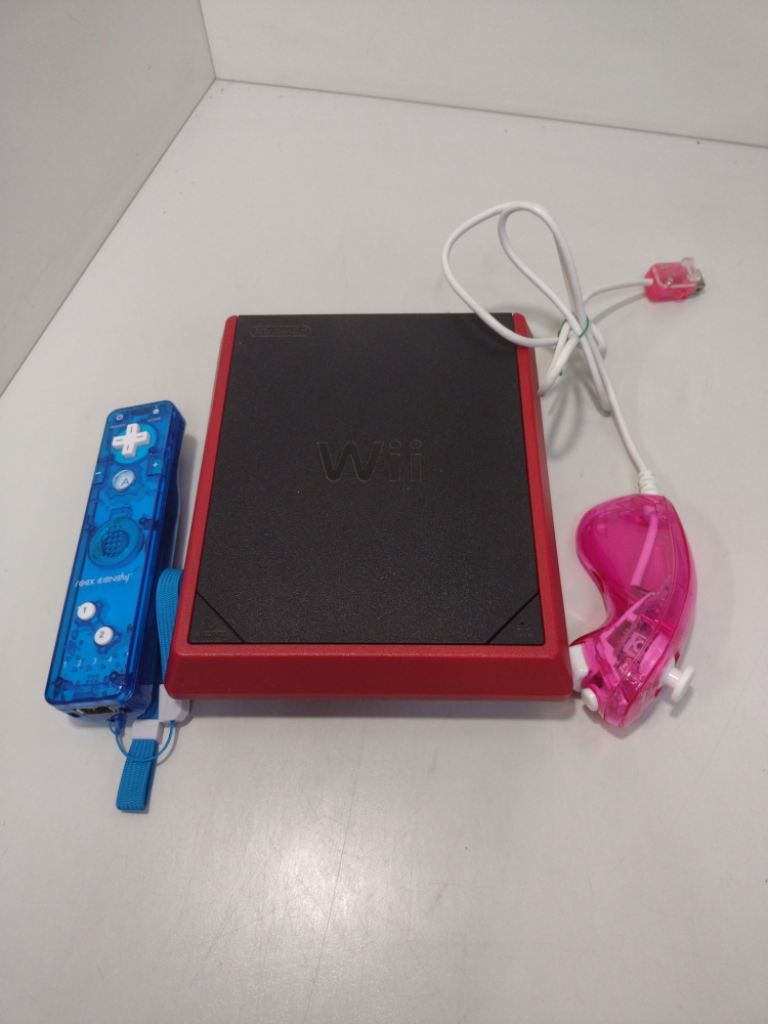 Mercatopoli Consolle Wii Mini Rossa Con Alimentatore Snesor Bar Cavo E Controller
