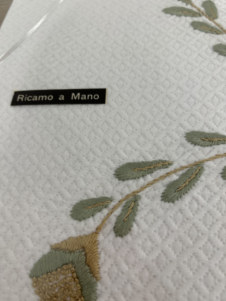 Mercatopoli Copriletto Matrimoniale Cotone Rametti Foglie Verdi