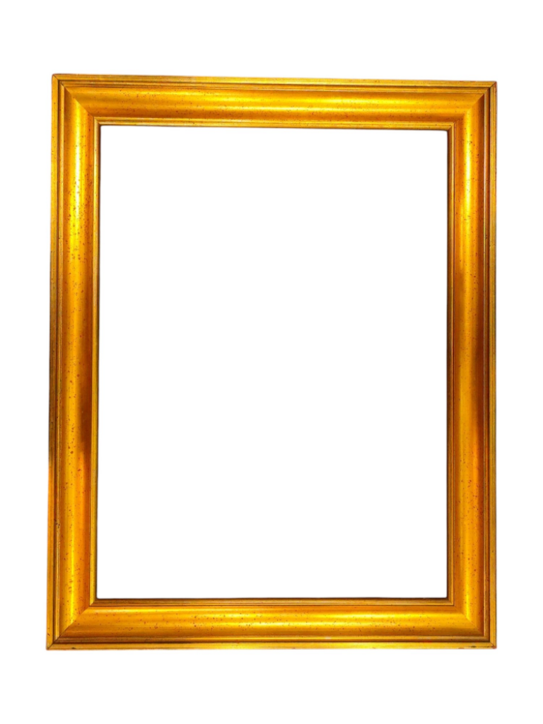 Mercatopoli Cornice Legno Dorata Interno 53x71 Esterno 65x83