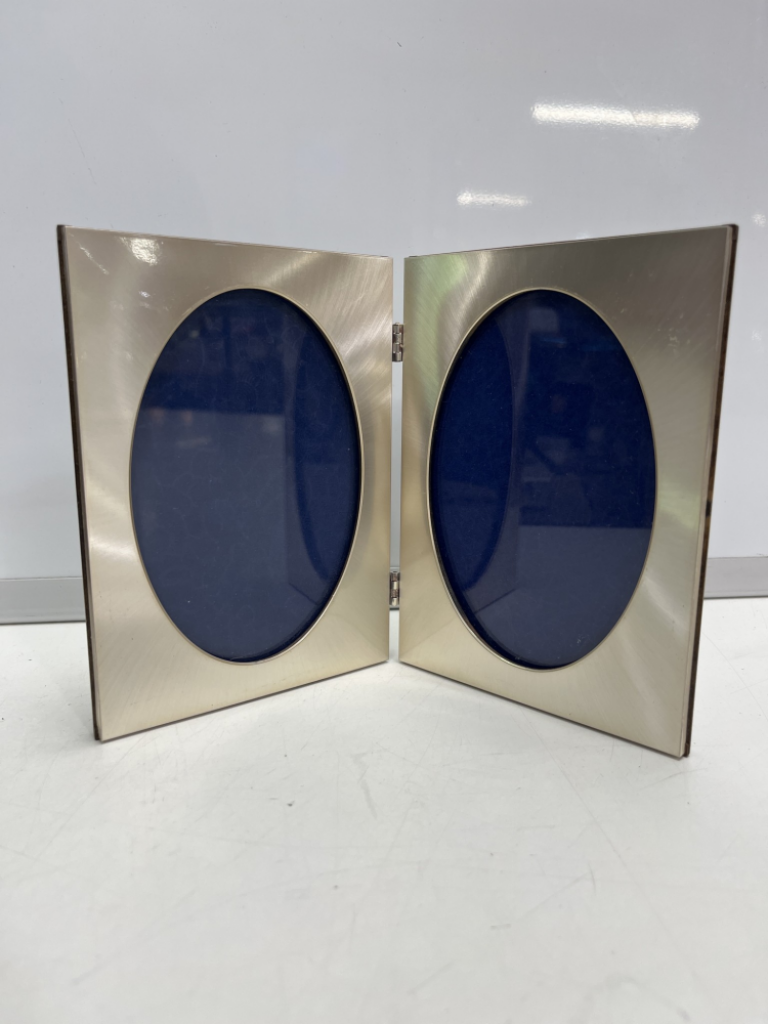 Mercatopoli Cornice* Porta 2 Foto Ovali A Libro H 15.5x11.5(x2) Cm