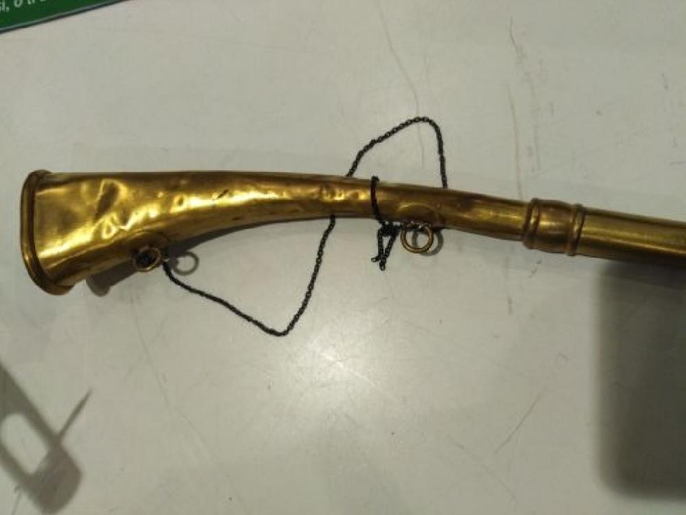 Mercatopoli Corno Da Nebbia Marittimo In Ottone Lungh 25 (ammaccato)