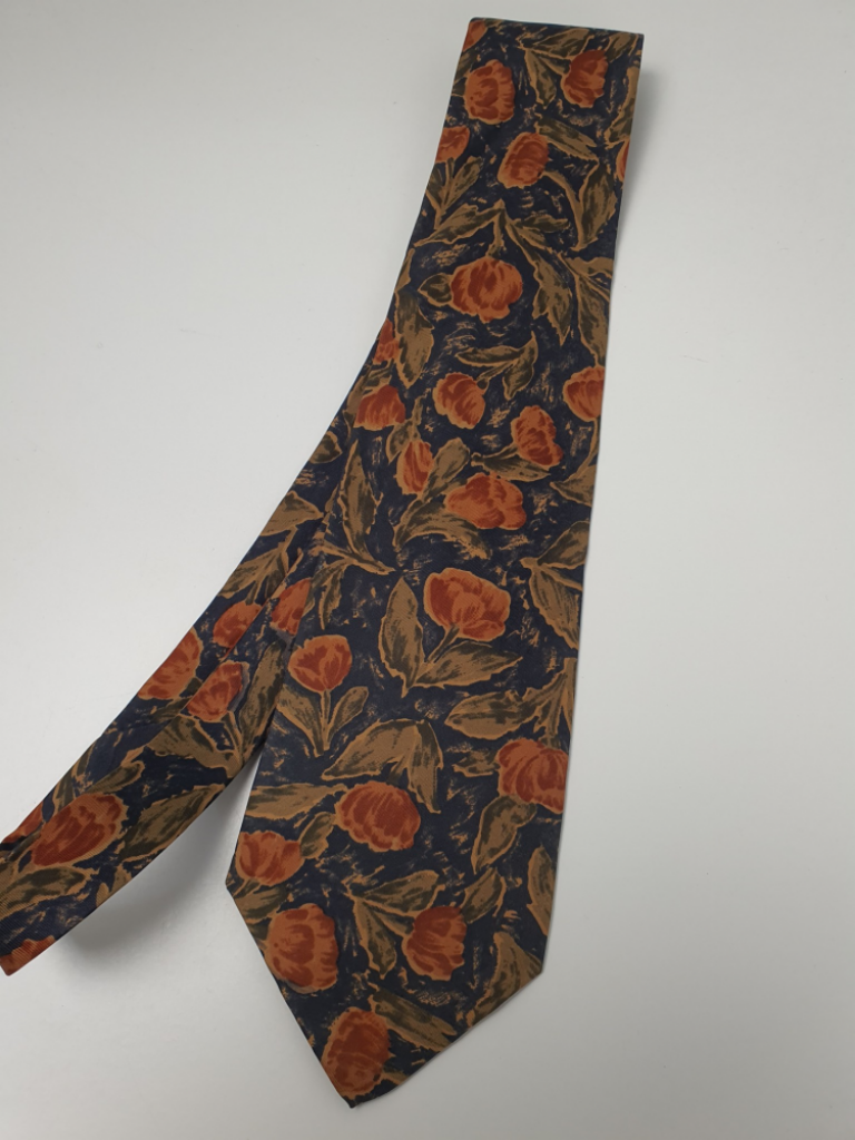 Mercatopoli Cravatta Giorgio Armani Seta Vintage Fantasia Floreale