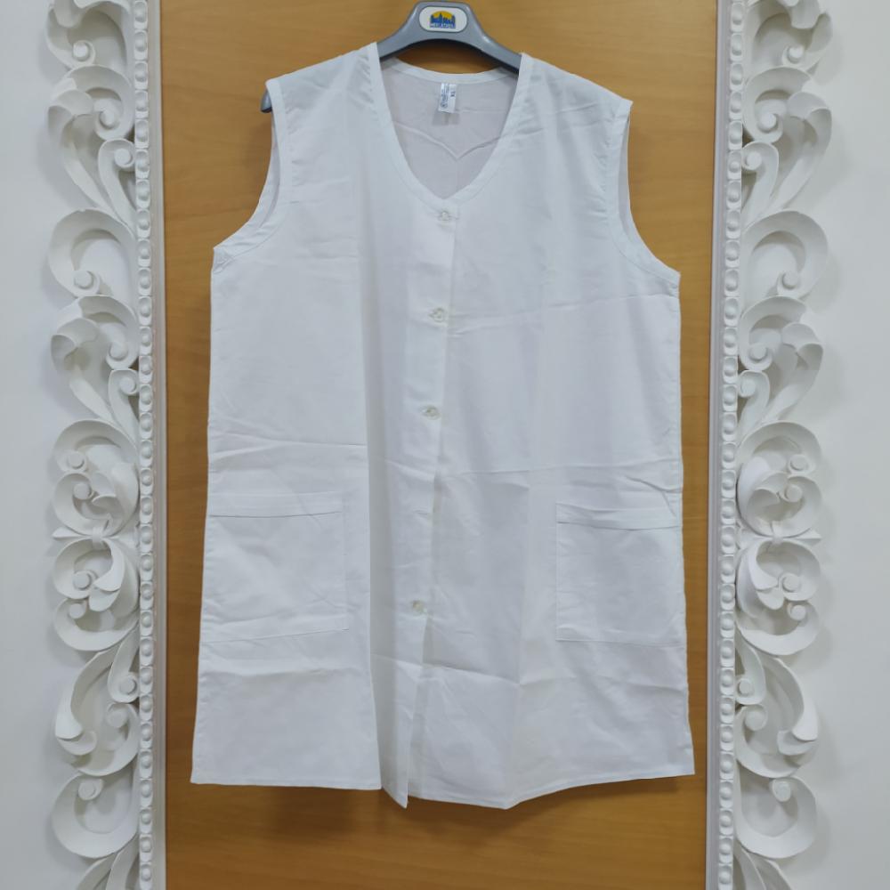 Mercatopoli Creazioni Di Francesco Grembiule Cotone Bianco D/XL