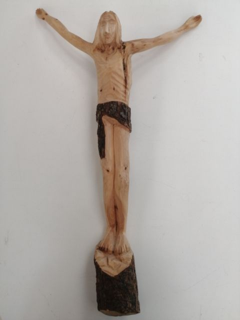 Mercatopoli Crocifisso Artigianale Montagna 67 Cm Artigianale Numerato